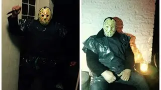 Andrey Malanichev being attacked by witches on Halloween