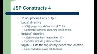 Basic Java Servlet  JSP Web Development