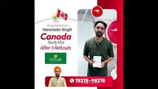 Congratulations to Harwinder Singh for Canada Study Visa after 3 Refusals - Indo Auz International