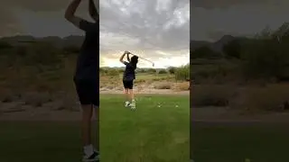 ⛳️🤩Slo Mo Swing‼️ My son preppin’ for his upcoming Tournaments⛳️💪🏽 #golf #golfswing #golflife #az