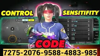 NEW UPDATE 2.8.0 !! BEST SENSITIVITY CODE + CONTROL SETTINGS PUBG MOBILE/BGMI IPHONE XR