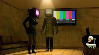 Compare the power of Titan Cameraman with Titan Speakerman upgraded in Garry's Mod