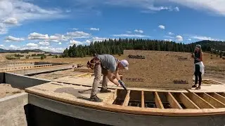 BEGINNING the INSTALL of our TJI FLOOR JOISTS & AdvanTech SUBFLOORING