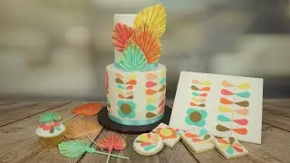 How To Make A Retro Celebration Cake With Palm Spear Cake Topper