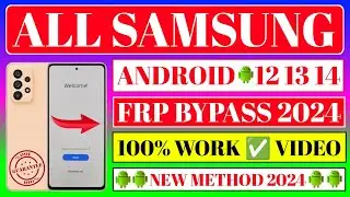 #New_Update_2024 | All Samsung Frp Bypass Android 12/13/14 | Samsung A14 5G Frp Bypass | Samsung Frp