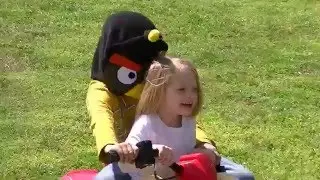 Zach and Kennedy riding 4wheeler together