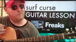 How To Play Freaks Guitar Surf Curse // easy guitar tutorial beginner lesson easy chords