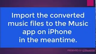 Convert FLAC to MP3 with IOTransfer
