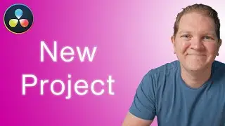 How to create a new project in DaVinci Resolve