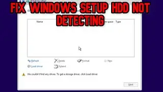 How to Fix hard drive not detected in Windows Setup HDD Not Detecting (Solved)