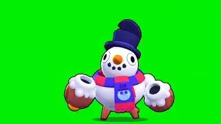 Snowman Tick Green Screen for Brawl Stars