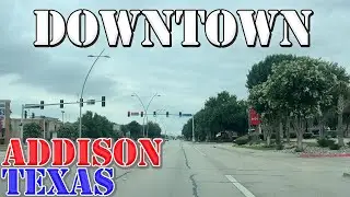 Addison - Texas - 4K Downtown Drive