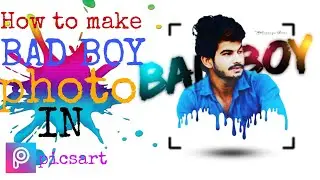 Bad Boy photo editing in picsart by abhi art and carft