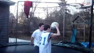 sean doing a frontflip dunk