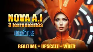 NOVA INTELIGÊNCIA ARTIFICIAL + LIVE CANVAS LEONARDO A.I REAL TIME  KREA AI e ENHANCE + FREEPIK AI