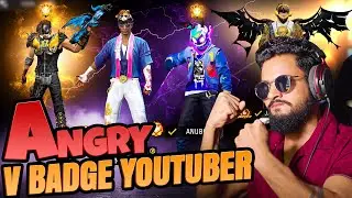 V Badge Live Streamer 😱 Call Me Panel User Kaluwa On Live Open Challenge आजा Noob😤1 vs 6 में !!