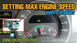 Volvo Tech Tool Operation || Setting Engine Speed High Idle