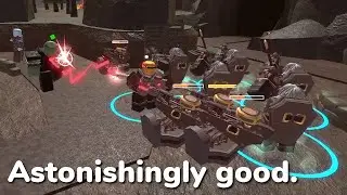 Solo Hardcore to Wave 45 with OP Engineer and Accelerator | Wrecked Battlefields | TDS Roblox