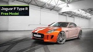 Jaguar f type r 2022 in 3ds Max | Maya | Cinema 4D | Blender |