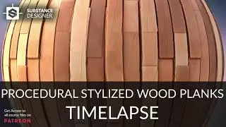 Substance Designer - Stylized Wood Planks