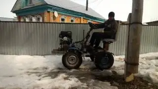 Самодельный минитрактор переломка. Как я застрял😂