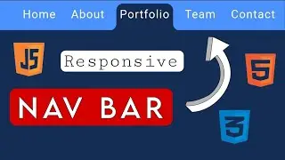 Responsive Nav Bar Using CSS and JavaScript