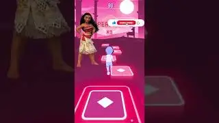 Tiles Hop Game MOANA Dancing #shorts #moana #vaiana