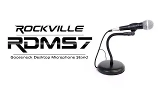 Rockville RDMS7 Desktop Microphone Stand with 11.8