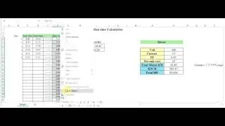 Motor monthly Operational Cost estimated in Excel  ::Hari