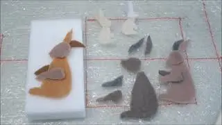 How to make a felt rabbit picture