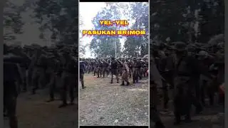 lagu yel-yel pasukan brimob polri #viral #shortsvideo #trending