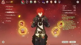 Diluc 234K burst damage