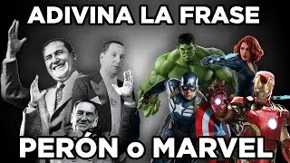 ¿Quien dijo la frase? MARVEL🏹​🛡️​​ o JUAN DOMINGO PERON 🇦🇷​🎙️
