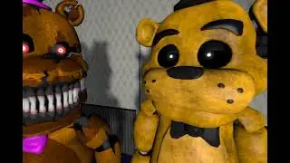 golden freddy x nightmare fredbear