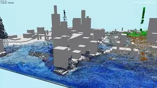 City-scale Real-time Liquid Simulation | Liquid Crystal
