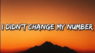 Billie Eilish - I Didn’t Change My Number (Lyrics)