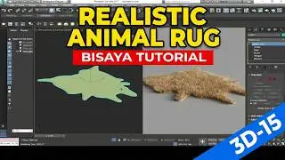 How to make animal rug using hair and fur ( Bisaya tutorial )