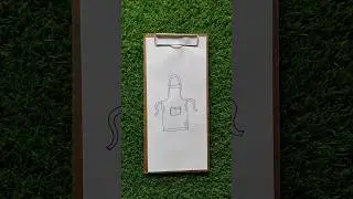 How To Draw Apron Drawing Step By Step Tutorial | Apron Drawing