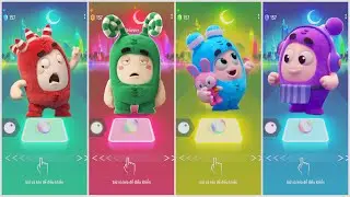 Oddbods Fuse vs Oddbods Zee vs Oddbods Lulu vs Oddbods Jeff | Tiles Hop EDM Rush