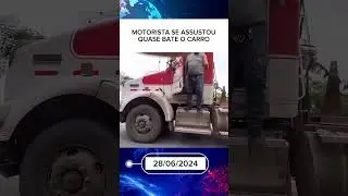 Isso que dá não respeita o trânsito 🚦 por pouco não acontece uma fatalidade