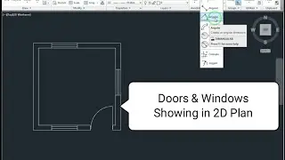 How to Show Door and Windows in 2D Drawing Plan in AutoCAD | 