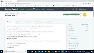 Camel Case Hacker Rank problem using C#