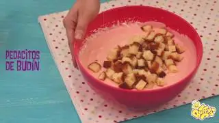 Helado Buffys fresas con biscochuelito de limón
