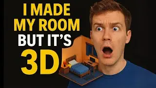 I Made My Room but it's 3D (Isometric Blender 3D)