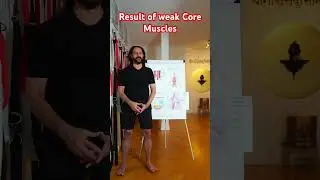 Result of weak core muscles. Yogveda Yoga