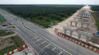 West Coast Expressway - IJOK - Kuala Selangor (LATAR Exit) Interchange Bridge Construction Progress