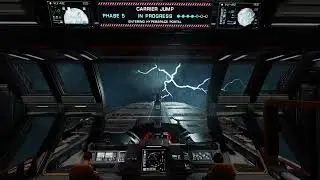 Elite Dangerous Fleet Carrier Jump From Onboard the Command Deck!