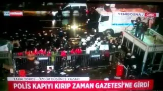 Zaman gazetesi binasına giriliyor 5