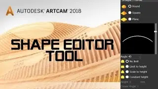 how to used shape editor in artcam