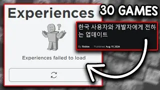 Roblox is BANNING Games in Korea...
